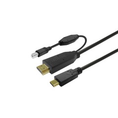 Vivolink Touchscreen Cable 5m Black - High-Quality Connectivity (PROUSBCHDMIUSBB5)